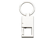 Chaveiro Metal Quadrado com Mosquetão