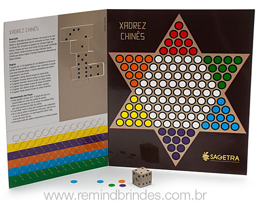 Kit Jogos De Tabuleiro Xadrez + Dama + Trilha Tamanho U - Cor UNICA