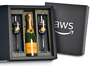 Kit Bebida - Veuve Clicquot 1/2 Garrafa, 2 Taças e 4 Bombons Ferrero Rocher