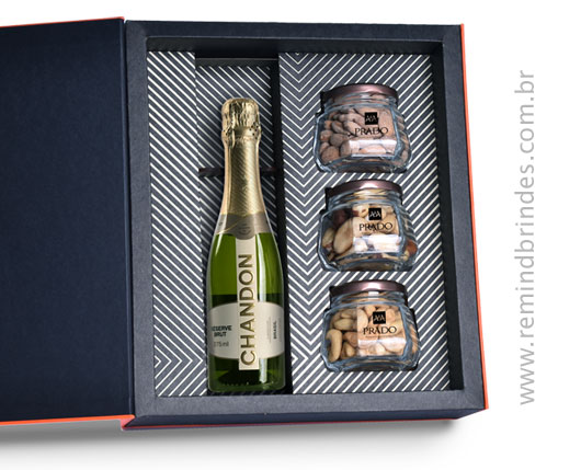 Kit Bebida - Chandon 1/2 Garrafa e 3 Potes de Sementes