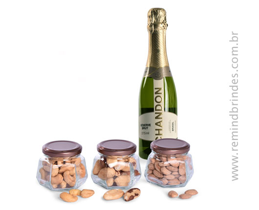 Kit Bebida - Chandon 1/2 Garrafa e 3 Potes de Sementes