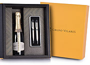 Kit Bebida - Chandon 1/2 Garrafa com Conjunto Caneta e Lapiseira de Metal