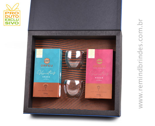 Kit Café Gourmet Orfeu Varietais com Copos de Vidro