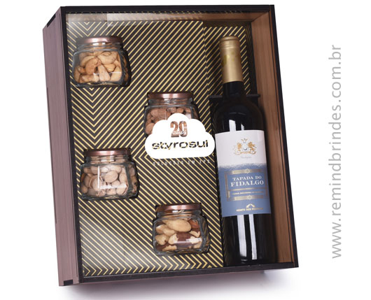Kit Bebida - Vinho Português Tapada do Fidalgo com 4 Potes de Especiarias