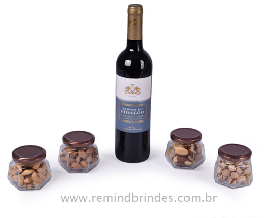 Kit Bebida - Vinho Português Tapada do Fidalgo com 4 Potes de Especiarias