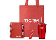 Kit Onboarding Vibrant - Caderno, Copo, Chaveiro e Sacola de TNT