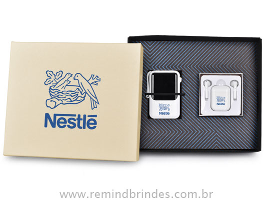 Kit Onboarding Tech 2 Peças com Power Bank e Fone Bluetooth